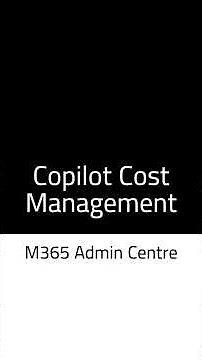 Track Cost Management for Copilot based solutions in Microsoft 365 Admin Centre