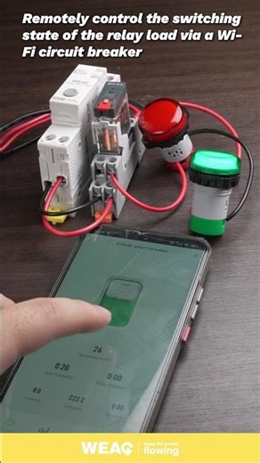 Visual Circuit Command: Mobile Control with Smart Breaker & Indicators.