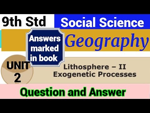 9th Std - Social | Geography - Unit 2 | Question and Answer marked in book