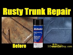 Restore Rusty Trunk Holes Factory AC Delco Spatter Speckle Paint ~ Repair & Rust Killer & Looks NEW!