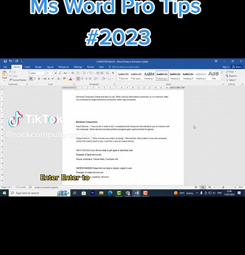 Master Ms Word with Pro Tips and Tricks. Search 🔎 Rock computer college on YouTube to access our full courses for FREE. Enjoy. #word #tipsandtricks #tricks #fypage #microsoft #wordtips #duetwithme #microsoftword #fypシ #mswordtutorial #tutorial #tutorials #tutor