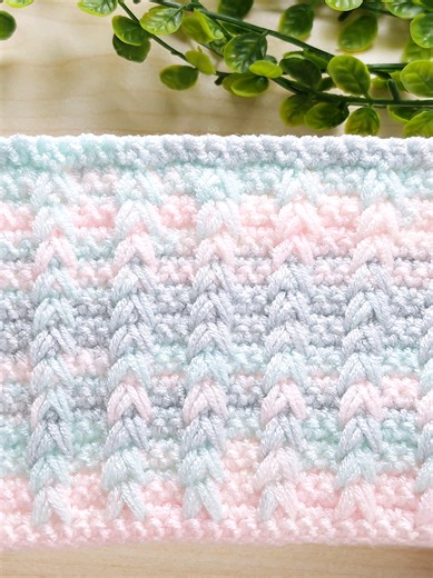 Beautiful Pastel Crochet Stitch Pattern for Baby Blankets