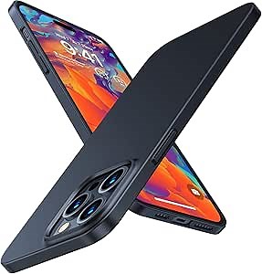 TORRAS Slim Fit Designed for iPhone 14 Pro Max Case 6.7 inch, Ultra-Thin 14 Pro Max Case 2022, Lightweight Hard PC Cover Phone Cases, Black, OriginFit | 6.7 inch, Ultra-Thin, 14 Pro Max Case, 2022, Lightweight, Hard PC Cover