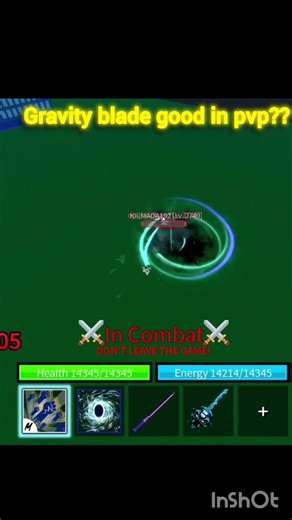 gravity blade is good in pvp?