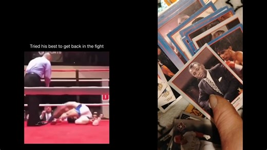 Me showing my boxing trading cards I have for sale. I'm watching a video of what I'll DO to the next person that tries to take advantage of this woman I love or myself. | Joel David Hamlin
