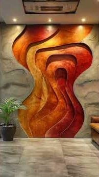 Living Room Wall Decor MDF PVC Wall panel wooden wall decor #vkshomedecor