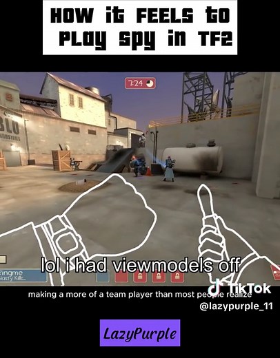 How it FEELS to Play Spy in TF2 #LazyPurple #cartoons #game #TF2 #foryou