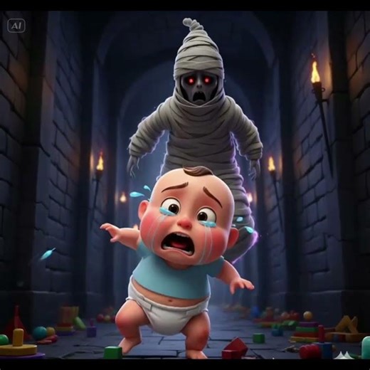 Baby vs ghost!!! #babytoons #monster #scary #baby #babyghost #shortsvideo