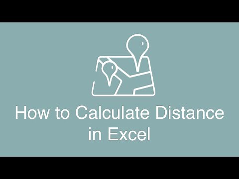 Calculating Distance In Excel