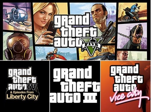 GTA: File size of all the games on PC