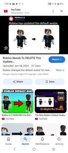 Roblox changed the default avatar😭😭😭😭😭