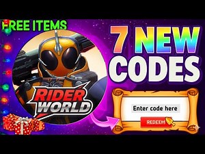 *SECRET UPDATE!* | RIDER WORLD CODES 2025 (ROBLOX Rider World)