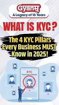 What is KYC? | 4 KYC Pillars Every Business Must Know in 2025! | Gyanm #Shorts