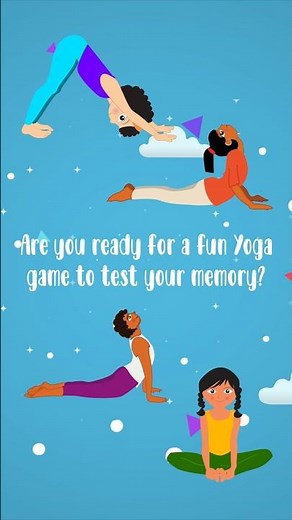 Here is a Fun Yoga Memory Game for Kids! #yogapose #yogaguppy #kidsyoga #fitkids
