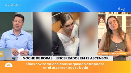 1.4K views | El día más feliz de su vida acabó de una manera agridulce para esta pareja de recién casados de Sueca, Valencia. Pero también, les quedará una de las anécdotas que recordarán toda su vida. Reportaje del Programa Mañaneros de RTVE del 26 de Junio. #boda #ascensor #sueca #valencia #reciencasados | QuedateEnAndalucia | Facebook