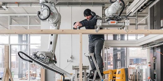 Human and robot collaboration is evolving timber construction