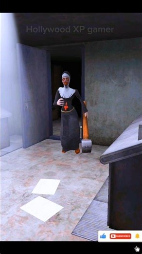 EVIL NUN CANNOT TOUCH ME! 🏚️😱 The Ultimate Secret Hiding Spot Trick Found! #Shorts #Viral #Gaming
