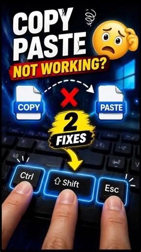 Copy Paste Not Working? 😳 Fix It in 10 Seconds!