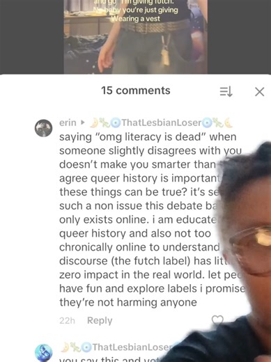 they are quite literally the exact kind of person I'm criticizing and I find it so strange bc that original video they is making fun of other people yet they are fighting so hard for