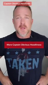 Captain Obvious Headlines. #funny #comedy #humor #fail #comedian | Matt Eubanks