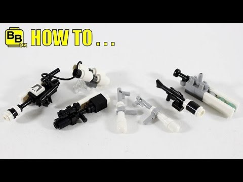 HOW TO MAKE LEGO STAR WARS FIRST ORDER MINIFIGURE WEAPONS!