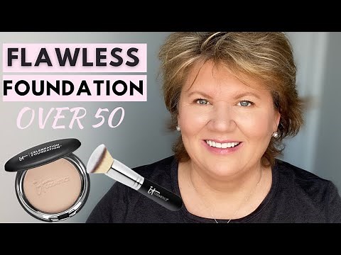 How To Apply Powder Foundation To Mature Skin Using A Brush