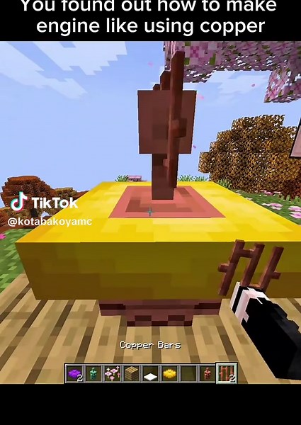 You found out how to make engine like using copper and cushions in Minecraft Minecraft building pov ideas #minecraft #minecrafter #minecraftbuilds #minecraftbuilding #minecrafttutorial