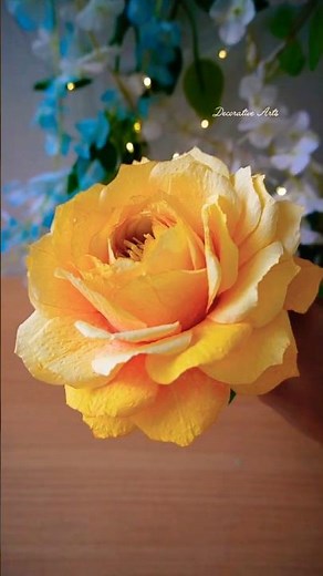 How to make Aesthetic Rose With Tissue Paper/ DIy Flowers Making Ideas With Napkin #diy #rose #craft