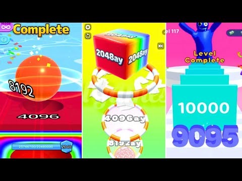 Jelly Run 2048 (16AY → 8192AY) 😱🔥 vs Ball Run Infinity vs Block Blast & Number Rush | FULL Gameplay!
