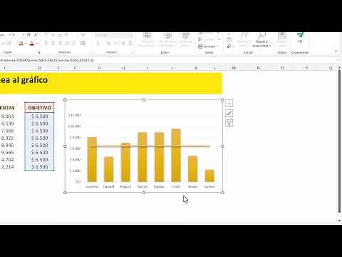 How to add a horizontal line to an Excel chart📊📈
