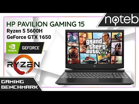 HP Pavilion Gaming 15-ec2 - GTA V Gameplay Benchmark (Ryzen 5 5600H, GTX 1650)
