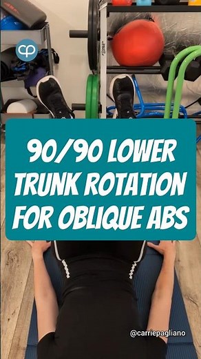 90/90 Lower Trunk Rotation for Strong Obliques | Core + Pelvic Stability Exercise