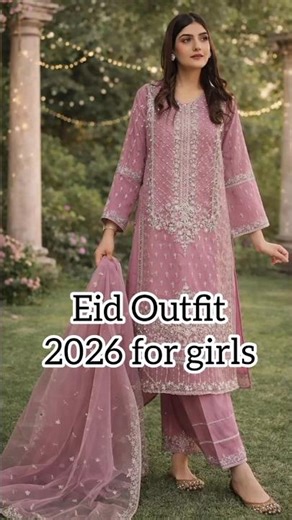 “Elegant Eid Outfit Ideas 2026 | Beautiful Pakistani & Indian Festive Dresses for Girls ✨🌙”