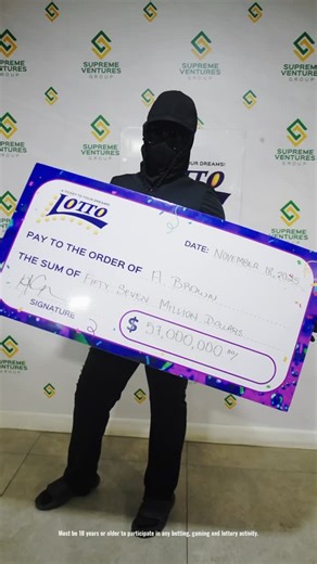 Supreme Ventures Ltd | In the midst of Recovery, Good News Shines Through This Lottery Winner is now smiling big during this tough time after winning the... | Instagram
