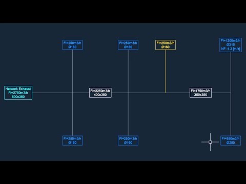 AUTOFLUID guide : Editing an air network calculation