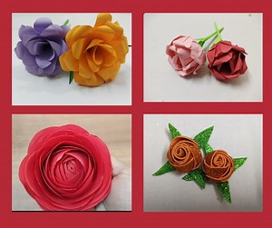 24K views · 687 reactions | How to make simple flowers from paper | Parv's Art Gallery - Parv Thacker | Facebook