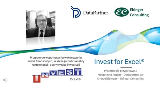 Invest for Excel krótkie info | Andrzej Ebinger