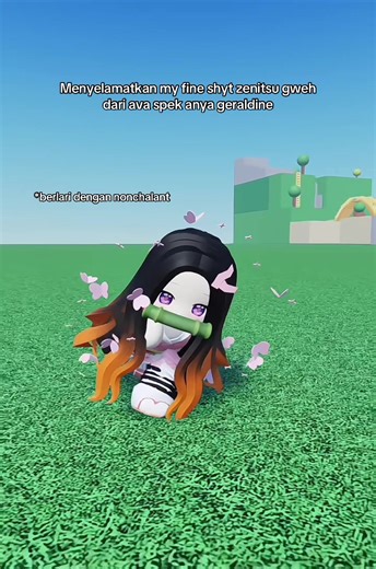 Berlari Nonchalant di Roblox Bersama Nezuko