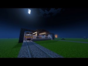 Minecraft Transit Railway mod - LRT Class 2000 test showcase + driving the train