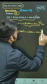 Integration HOTS Question 🔥 2 Marks | CBSE Board 2026 | Easy If Concept Is Clear! #shorts