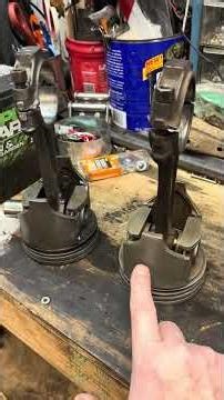 How close will replacement piston be to the original? How close is good enough? #283chevy #sbc #rod