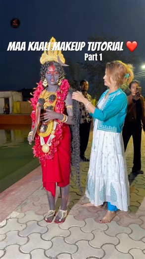 Maa Kaali Makeup Tutorial Part 1 😍 | Shilpi Makeup Studio | Dineshpur | #maa #kaali #trending