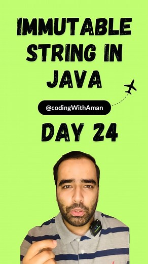 Aman Sahni on Instagram: "Immutable String concept in Java! #java #programming #coding #programmer #code #developer #coder #python #webdeveloper #javascript #webdevelopment #programmers #php #technology #codinglife #computerscience #tech #programmingmemes #softwaredeveloper #linux #computer #geek #development #softwareengineer #hacking #html #coders #css #webdesign #coderlife"
