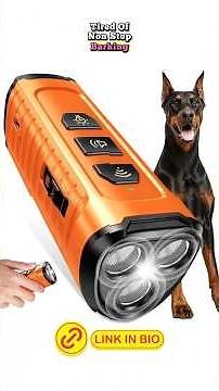 Dog Bark Deterrent Device | 3X Ultrasonic & 5 Modes | 50ft Range