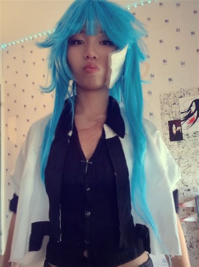 I planned to cosplay Miku Grimmjow but first I'm going to cosplay Unohana but I'm not sure 🥹✌️ #grimmjow #bleach #cosplay #fyp #viral