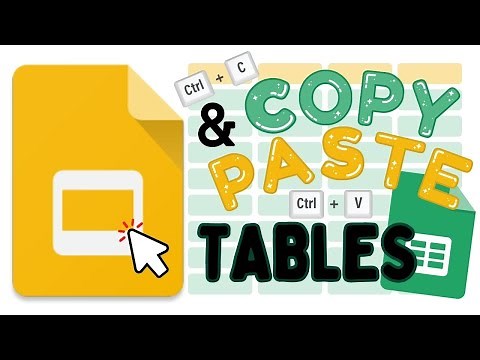 Copy and Paste Tables from Google Sheets to Google Slides! (Linked Tables)