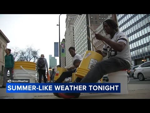 People enjoy warmer summer-like weather across Chicago