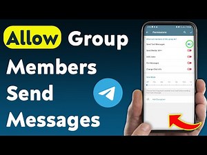 How to Allow Group Members On Telegram Send Messages (Updated)