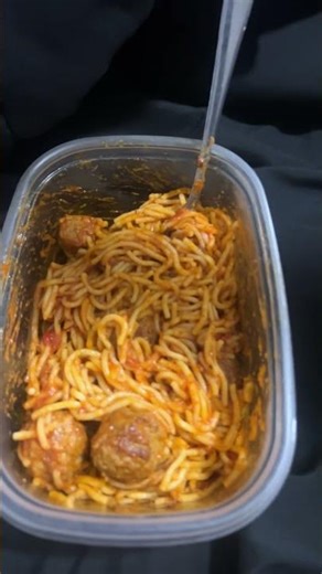 I’m eating spaghetti and meatballs Stouffer’s