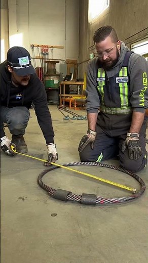 1" x 3' grommet wire rope sling build #royalrigging